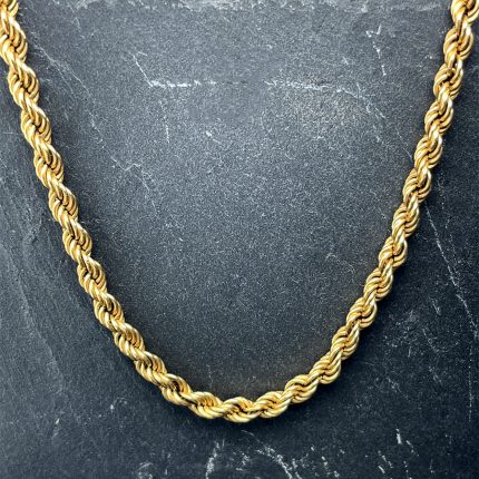 9ct yellow gold rope chain second hand pre-loved